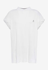 The Attico Laurie Ribbed Jersey T-shirt White 247WCT182J048WHITE