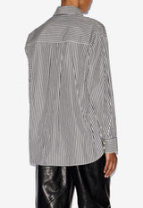 Isabel Marant Fabriza Striped Shirt 24ACH0177FA-B1I01IBLACK/WHITE