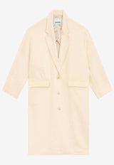 Isabel Marant Efezia Long Overcoat 24AMA0265FA-B3D03IBEIGE