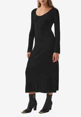 Aje Zeitgeist Knit Midi Dress 24AW5215BLACK