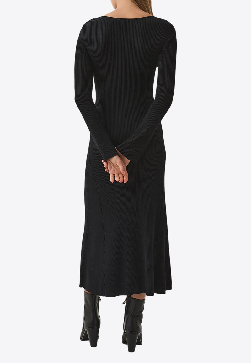 Aje Zeitgeist Knit Midi Dress 24AW5215BLACK