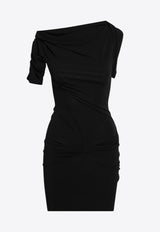 Jacquemus Asymmetric Draped Mini Dress Black 24E241DR1432381/Q_JACQM-990