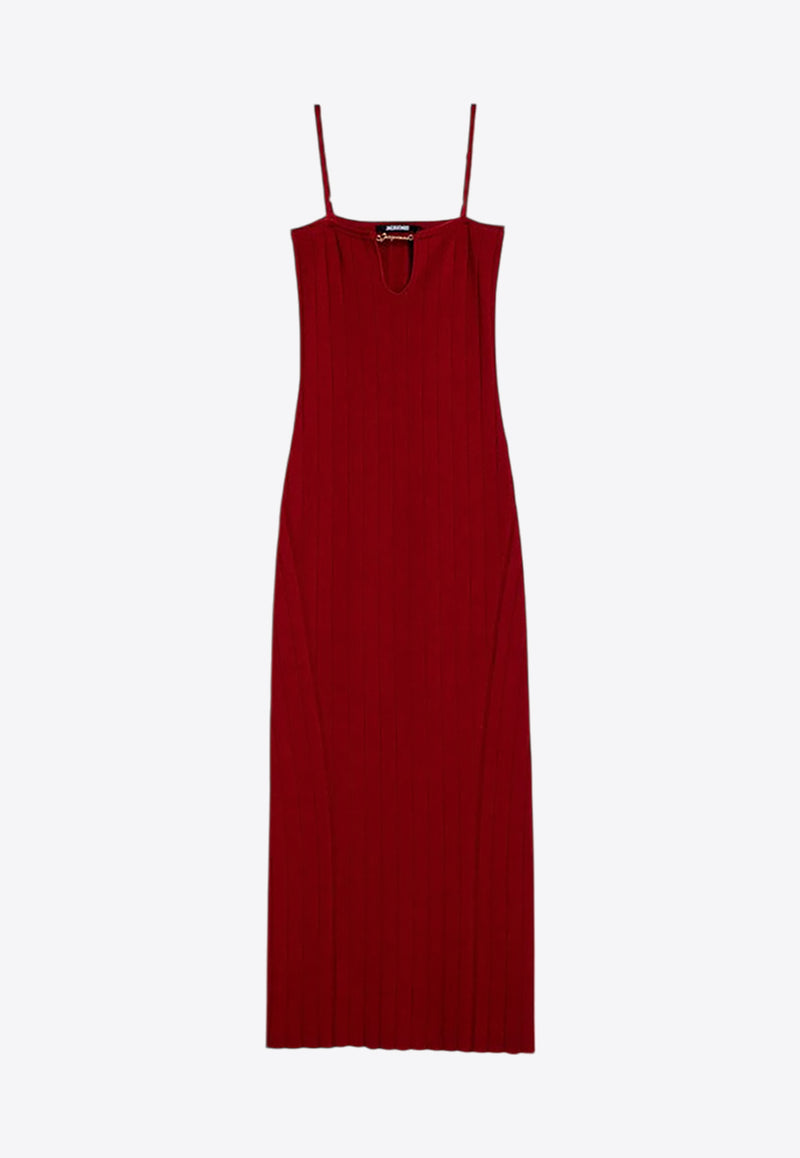 Jacquemus La Robe Sierra Bretelles Midi Dress Red 24E241KN3582355/P_JACQM-480