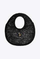 Jacquemus The Spiaggia Round Woven-Raffia Bag Black 24H243BA3873219/Q_JACQM-990