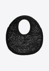 Jacquemus The Spiaggia Round Woven-Raffia Bag Black 24H243BA3873219/Q_JACQM-990