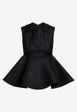 Jacquemus The Spalla Peplum Top Black 24H243TO1101644/P_JACQM-990