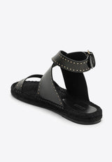 Isabel Marant Studded Round-Toe Sandals 24PEP0003FAB1C01S/O_ISAMA-01BK