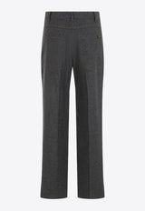 Cropped Wool Pants