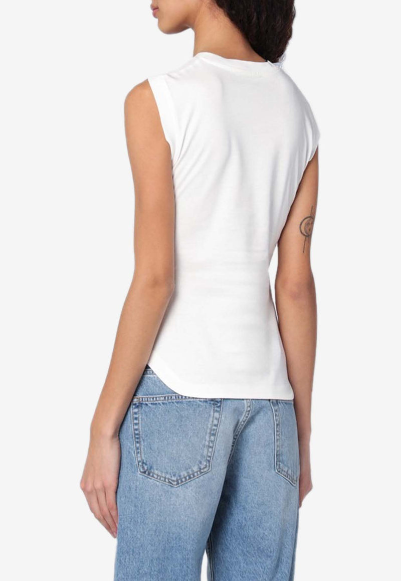 The Attico Reese Jersey Tank Top White 250WCN00003JJJ025A/Q_ATTIC-001