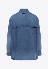 Long-Sleeved Denim Shirt