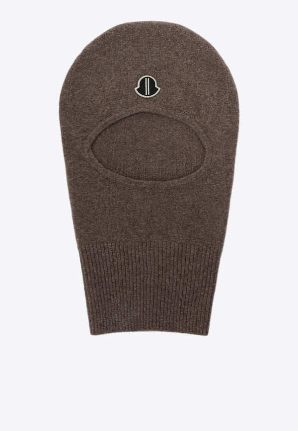 Logo Patch Knit Balaclava