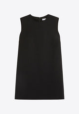 Max Mara Fiuggi Wool Sleeveless Mini Dress Black 2511221081600FIUGGI_003