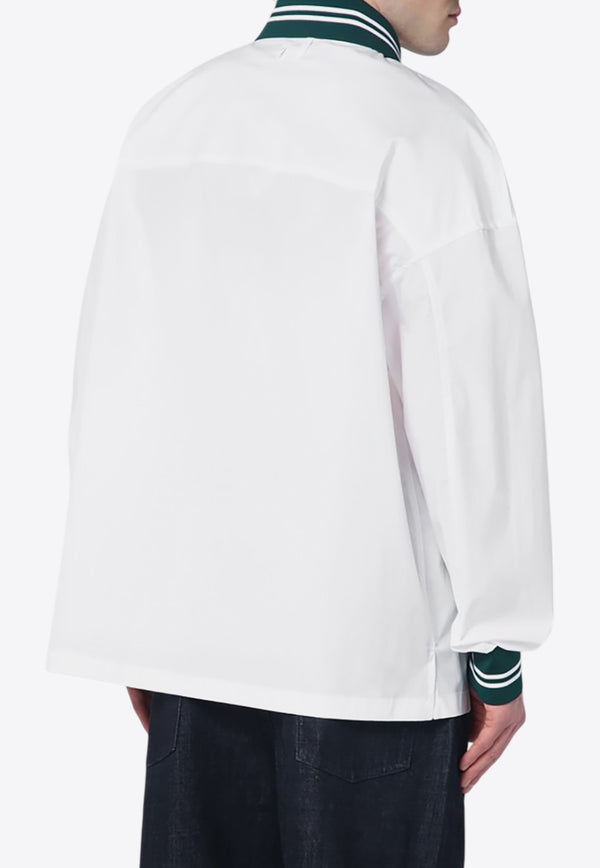 Jacquemus The Baseball Logo Long-Sleeved Shirt White 25E255SH1131454/Q_JACQM-100