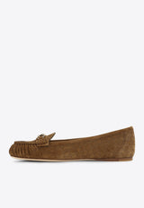 Horsebit GG Suede Loafers