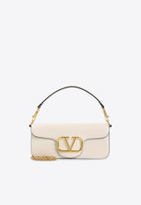 VLogo Leather Shoulder Bag