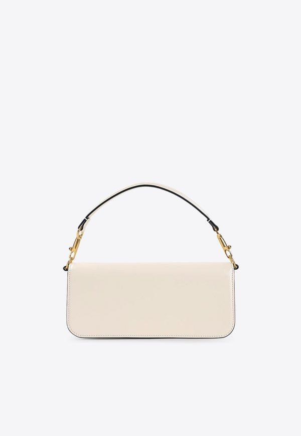 VLogo Leather Shoulder Bag