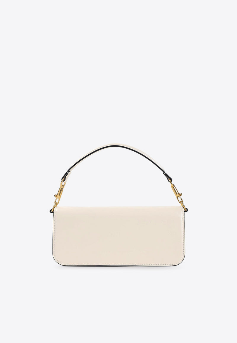 VLogo Leather Shoulder Bag