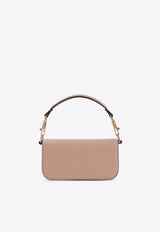 Small VLogo Shoulder Bag in Leather