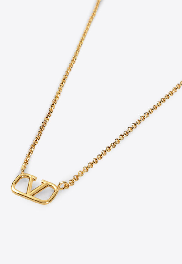 VLogo Pendant Necklace