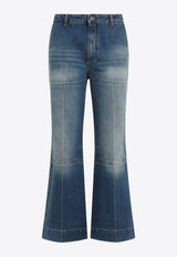 Cropped Kick Jeans