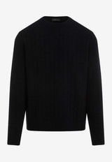 Crewneck Wool and Cashmere Sweater