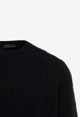 Crewneck Wool and Cashmere Sweater