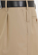 Midi Pencil Skirt with Belt