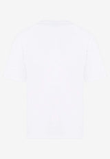 Berluti Artwork Logo Crewneck T-shirt White R27JRS131.001-29B OPTIC WHITE MARINE