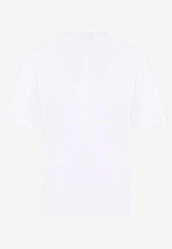 Berluti Artwork Logo Crewneck T-shirt White R27JRS131.001-29B OPTIC WHITE MARINE