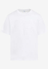 Berluti Scritto Embroidered T-shirt White R27JRS135.001-000 BLANC OPTIQUE