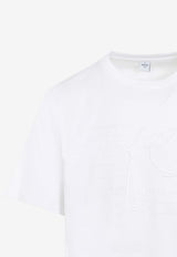 Berluti Scritto Embroidered T-shirt White R27JRS135.001-000 BLANC OPTIQUE