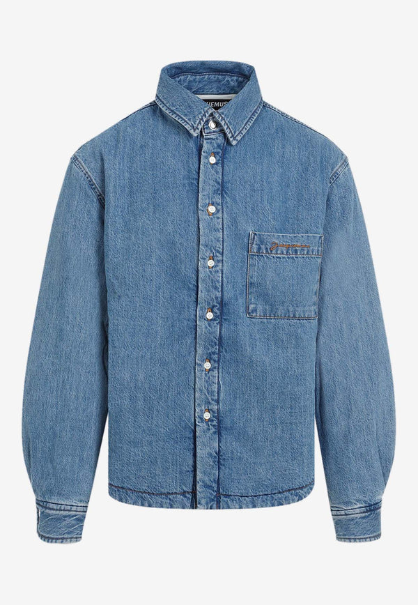 Puffer Denim Overshirt