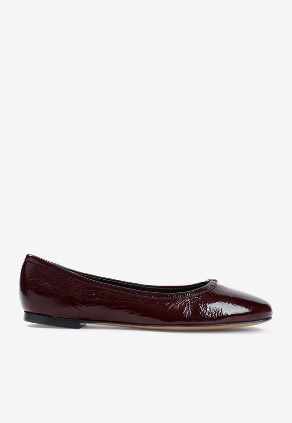 Marcie Ballerina Flats in Leather