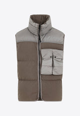 Down Padded Vest in Tech Fabric