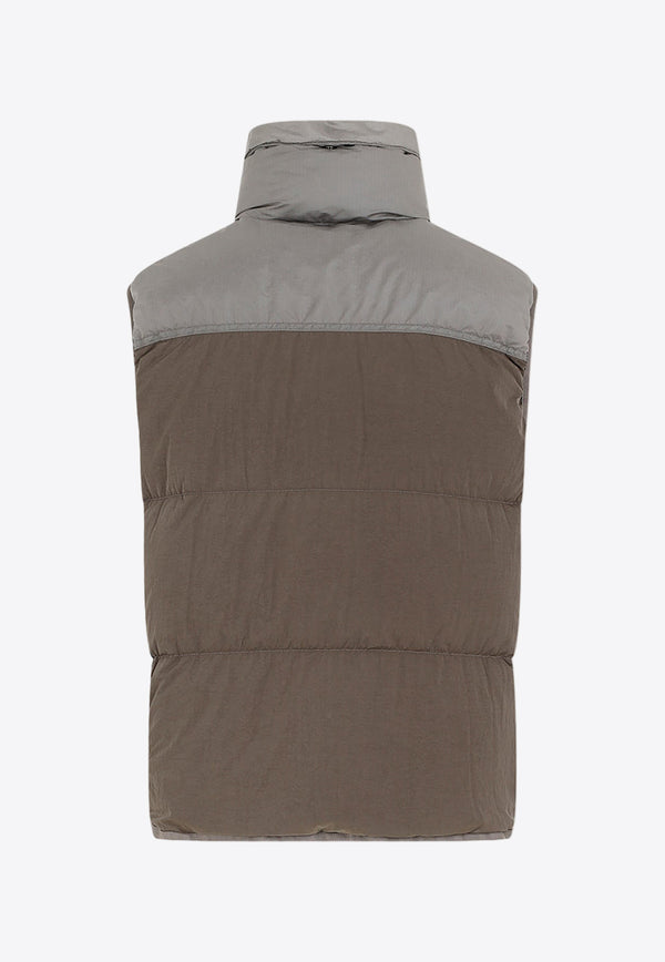 Down Padded Vest in Tech Fabric