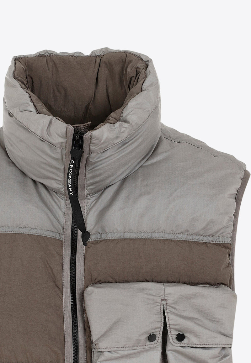 Down Padded Vest in Tech Fabric