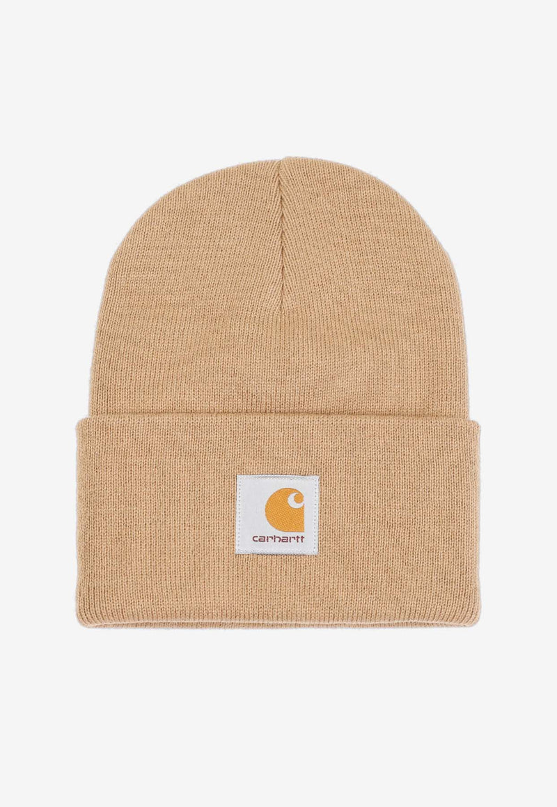 Logo-Patch Knit Beanie