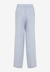 Wide-Leg Linen Pants