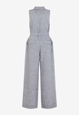 Linen Wide-Leg Jumpsuit