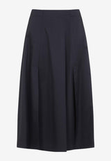 Flared Midi Skirt