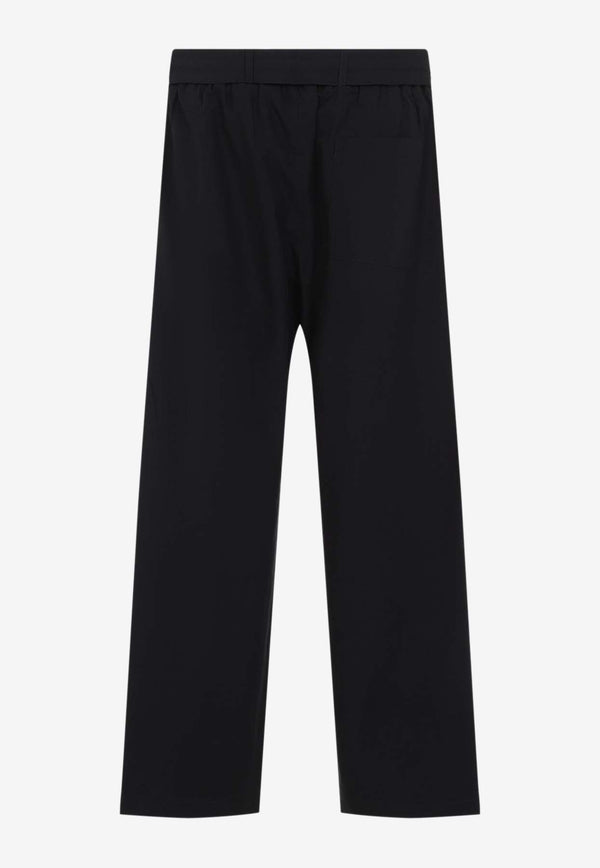 Drawstring Straight Pants