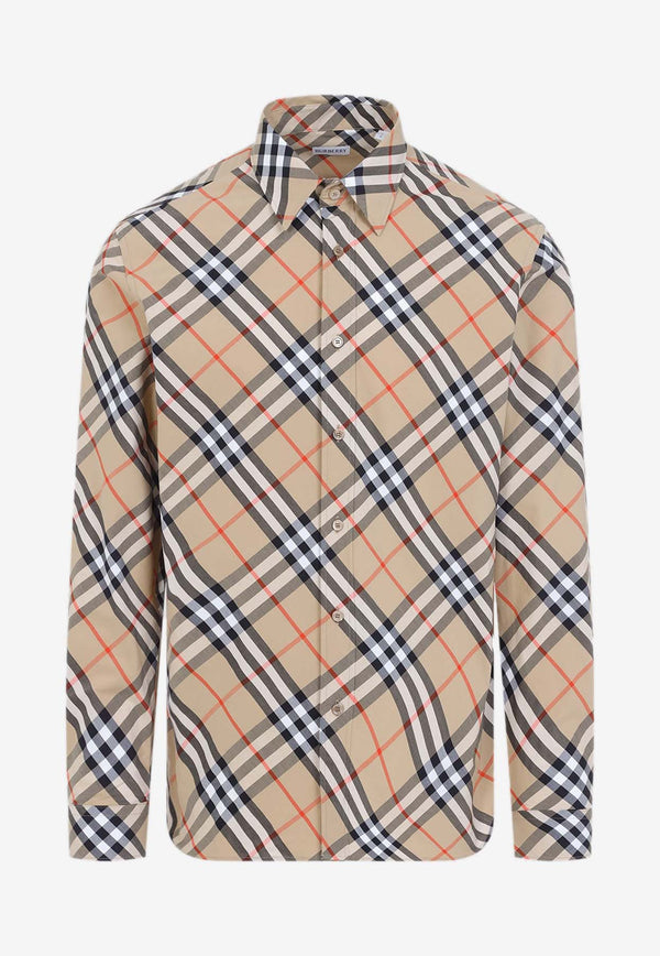 Long-Sleeved Check Shirt