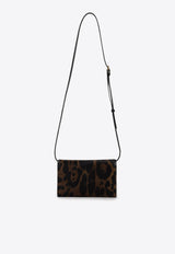 Leopard-Print Wallet On Strap