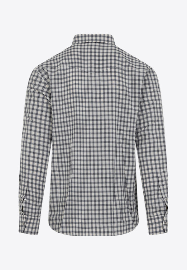 Checked Long-Sleeved Shirt