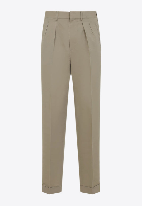 Tailored Silk-Blend Pants