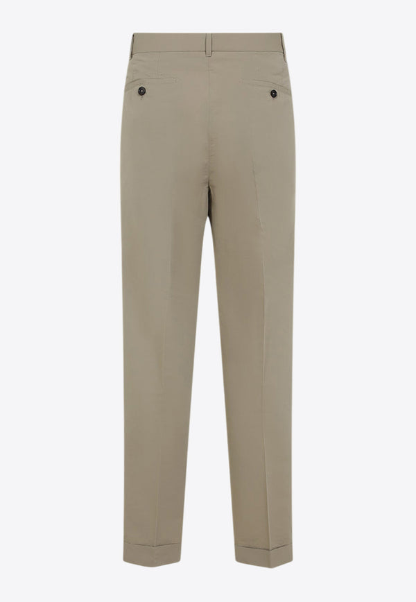 Tailored Silk-Blend Pants