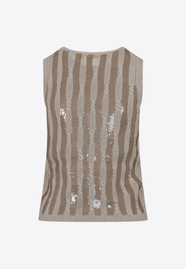 Golia Sequined Knit Top