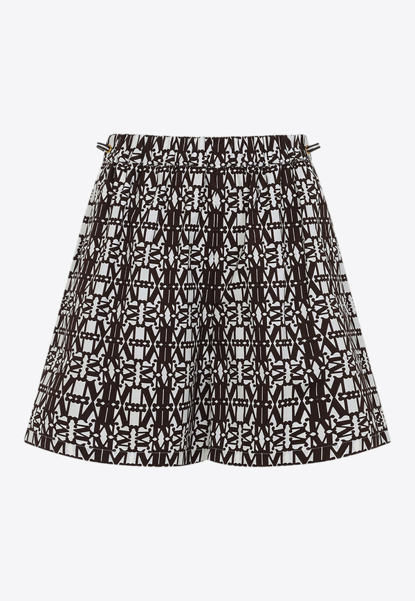 Taiga Monogram Print Shorts