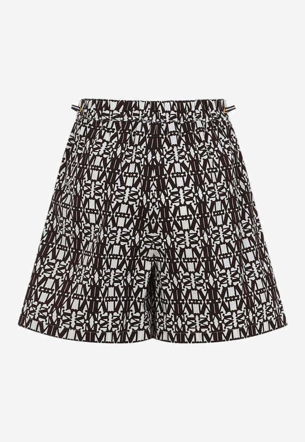 Taiga Monogram Print Shorts