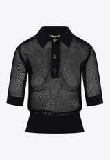 Casta Fishnet Polo T-shirt